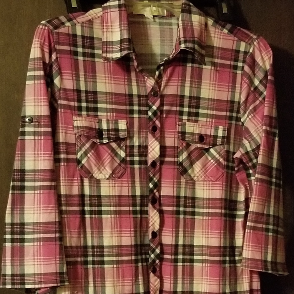 Eden ...and Olivia plaid shirt